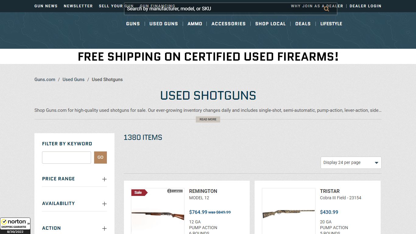 Used Shotguns For Sale :: Guns.com